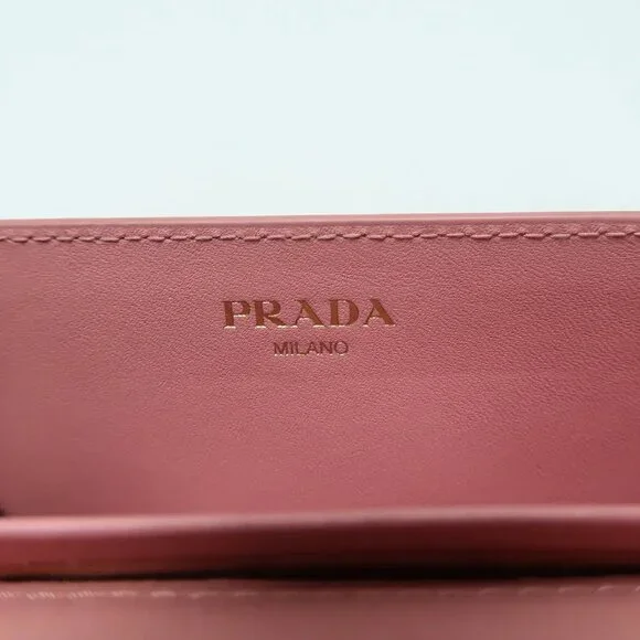Prada Pink Leather Shoulder Bag 674-031825 - Picture 11 of 12